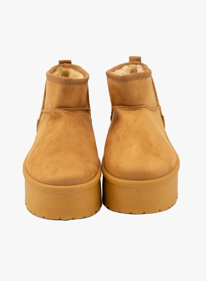 Ugg dupe camel met hoge zool