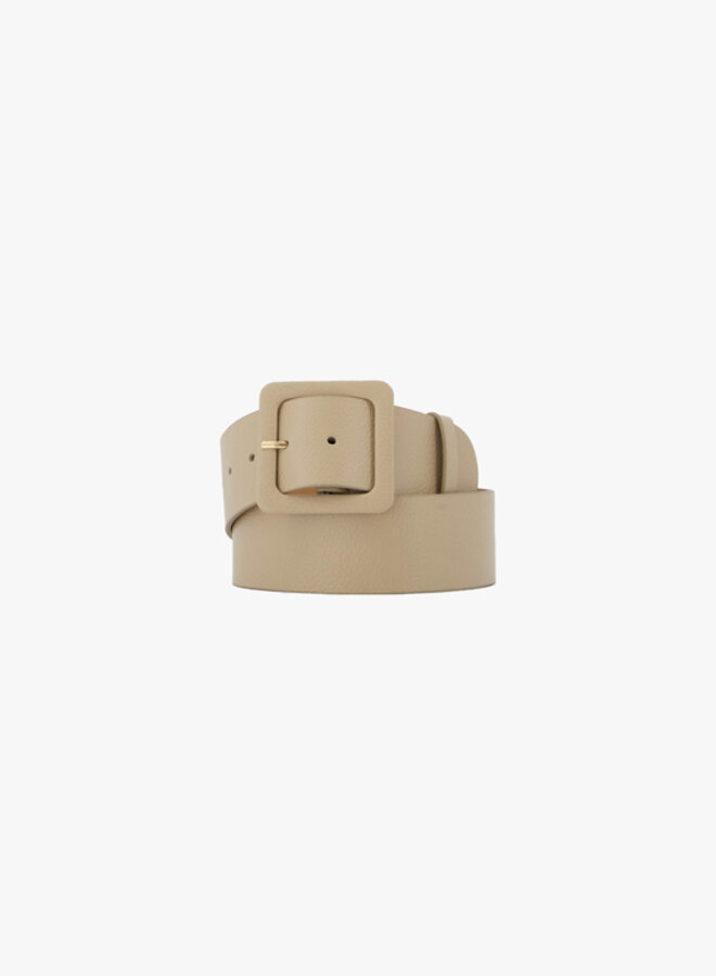Leren riem breed taupe