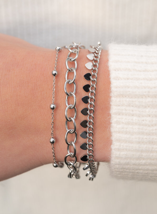 Armband hartjes coins