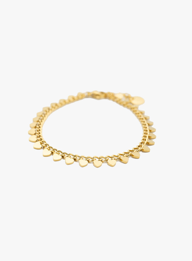 Armband hartjes coins