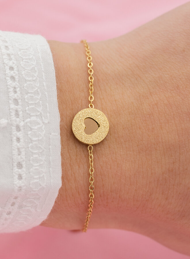 Armband met spiegelhart