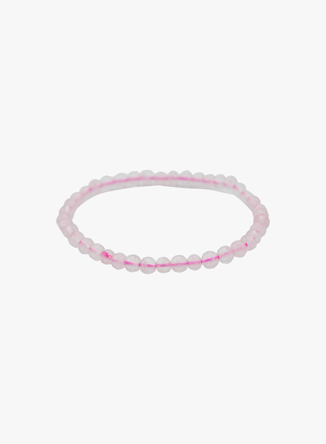 Armband met Rozenkwarts kraaltjes