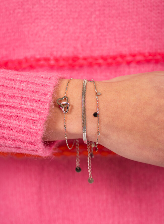 Platte schakelarmband