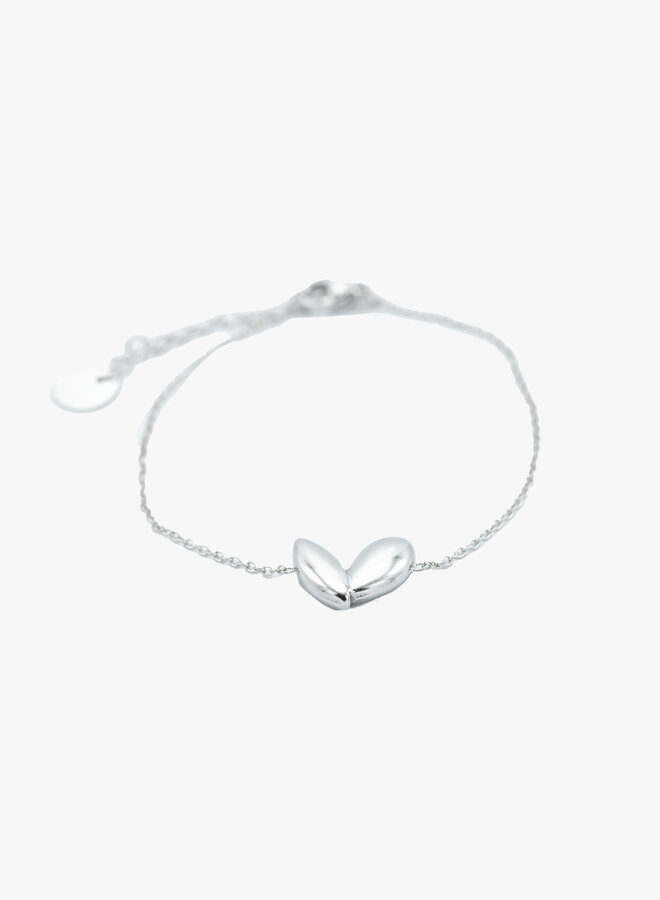 Fijne armband bold heart