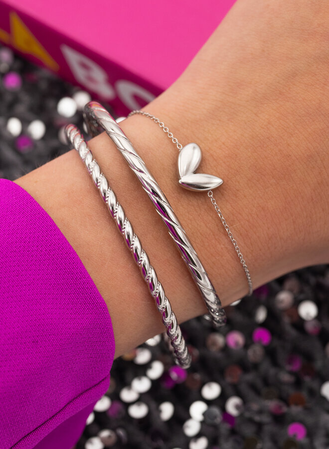 Fijne armband bold heart
