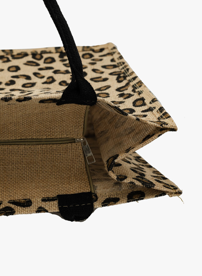 Shopper tas luipaard print