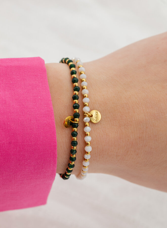 Kralenarmband wit Fenna