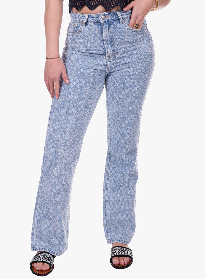 Jeans pattern lichtblauw