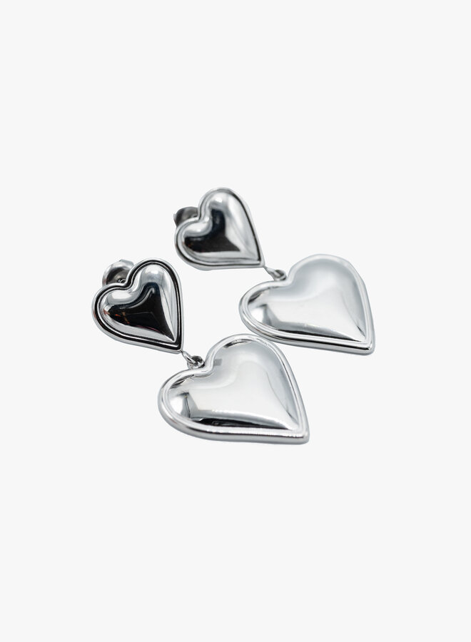 Statement oorbellen good heart