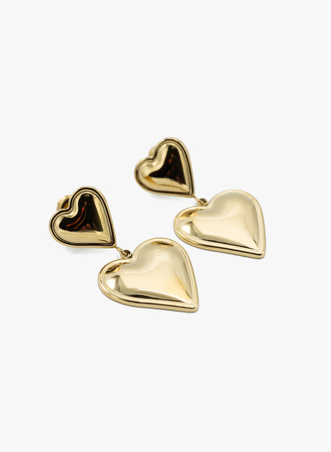 Statement oorbellen good heart