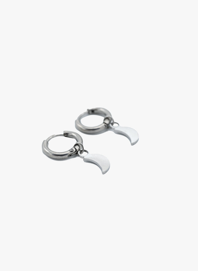 Subtiele oorbellen met maantje