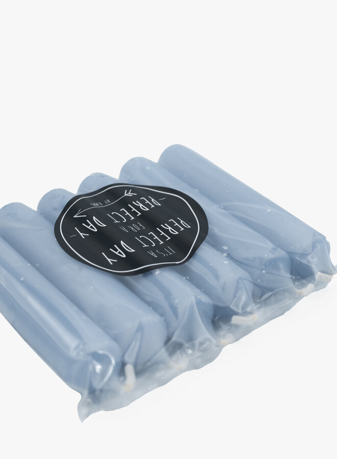 Korte dinerkaarsen Jeans blue