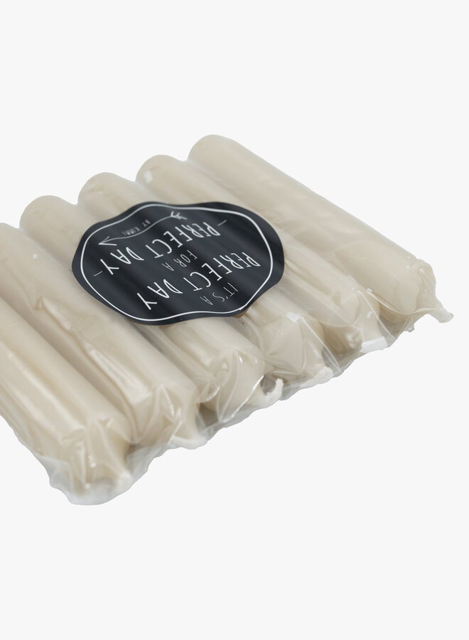 Korte dinerkaarsen pistache