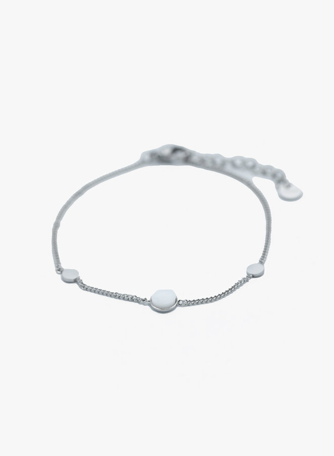 Armband stippen met wit