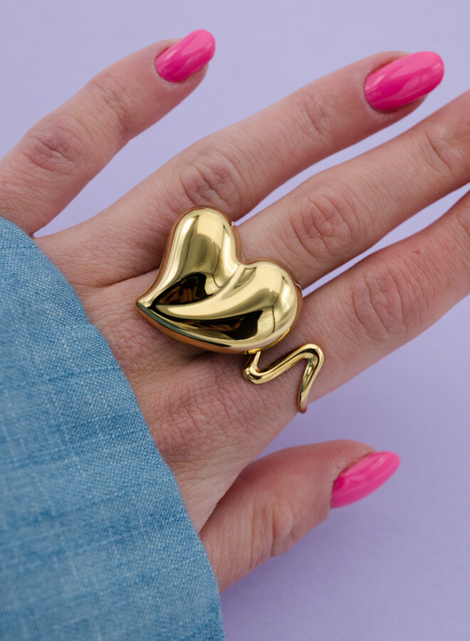 Statement ring mega hart