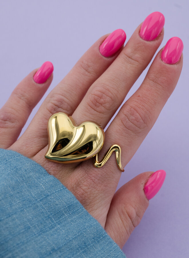 Statement ring mega hart