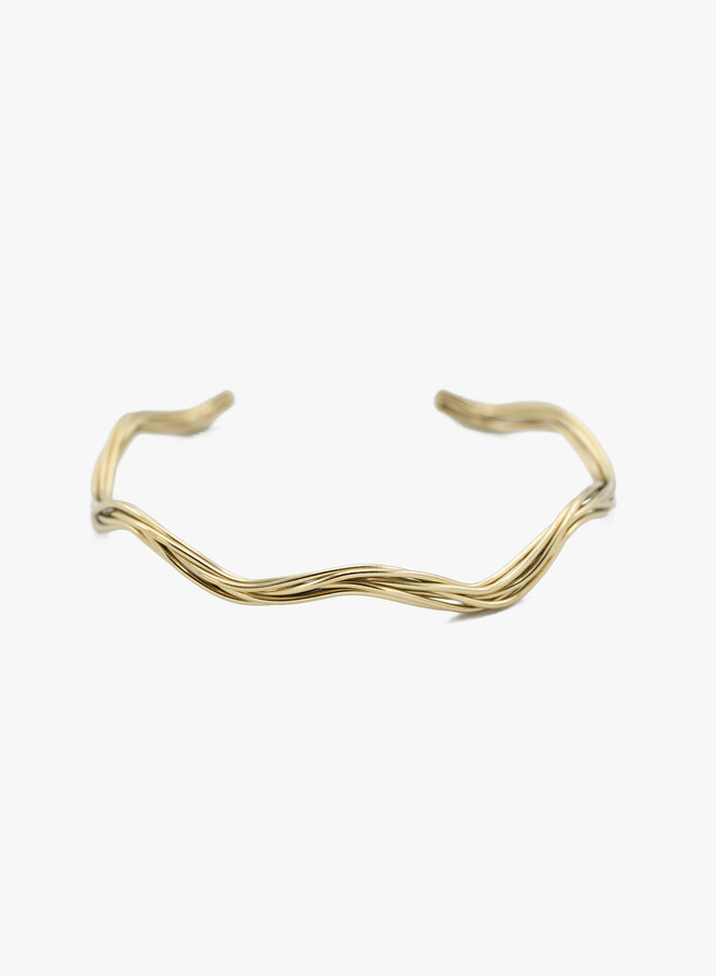 Open bangle gedraaid effect