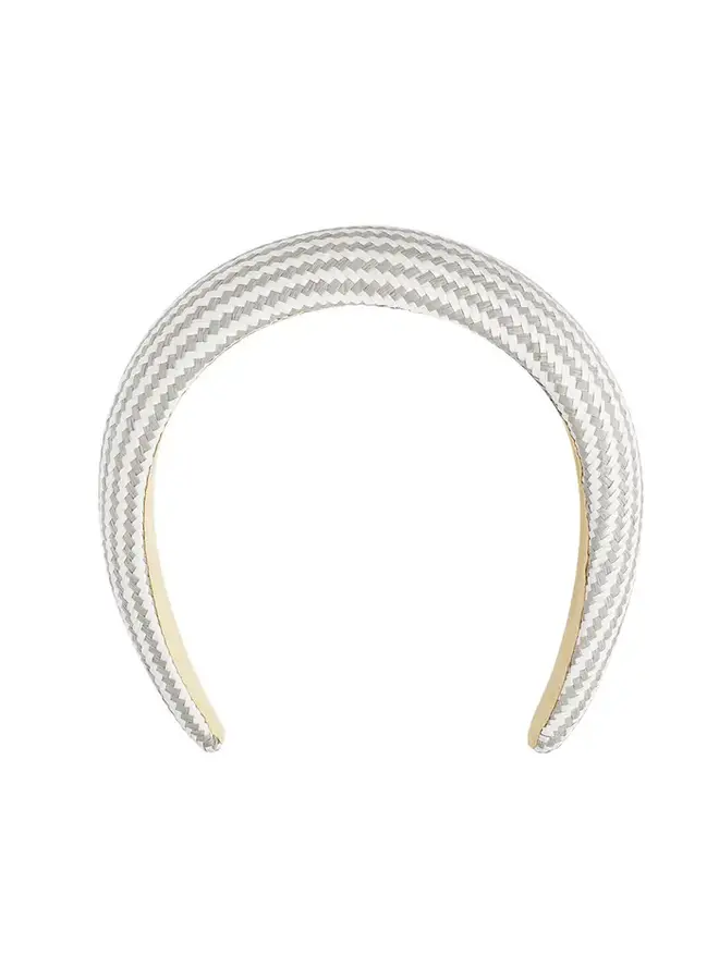 Haarband rotan zigzag grijs