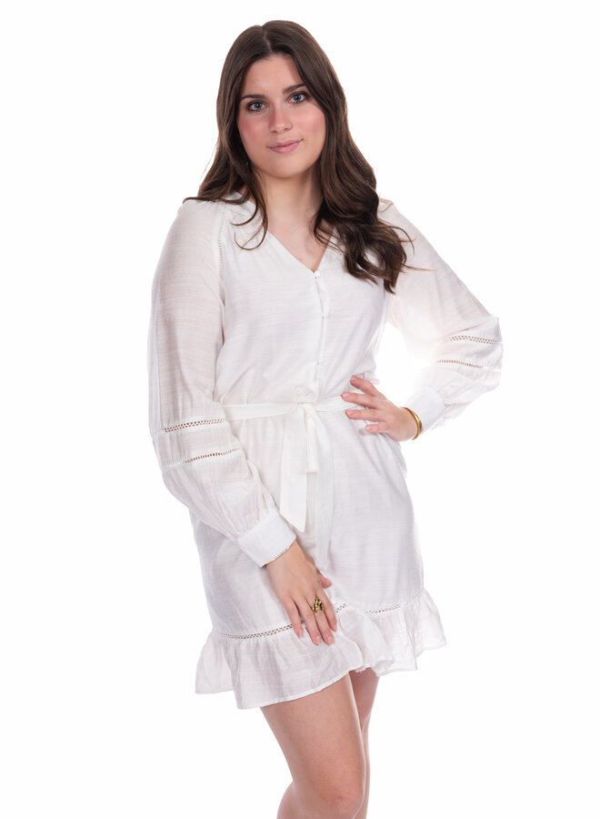 Jurk viscose Loes wit