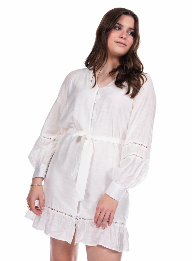 Jurk viscose Loes wit