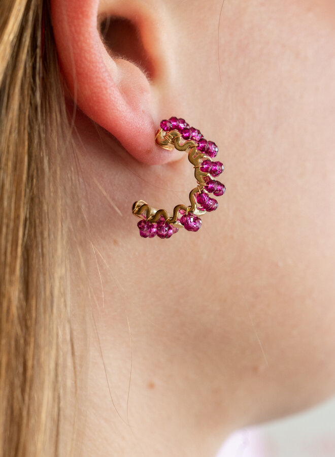 Statement oorbellen Jolanda zwart