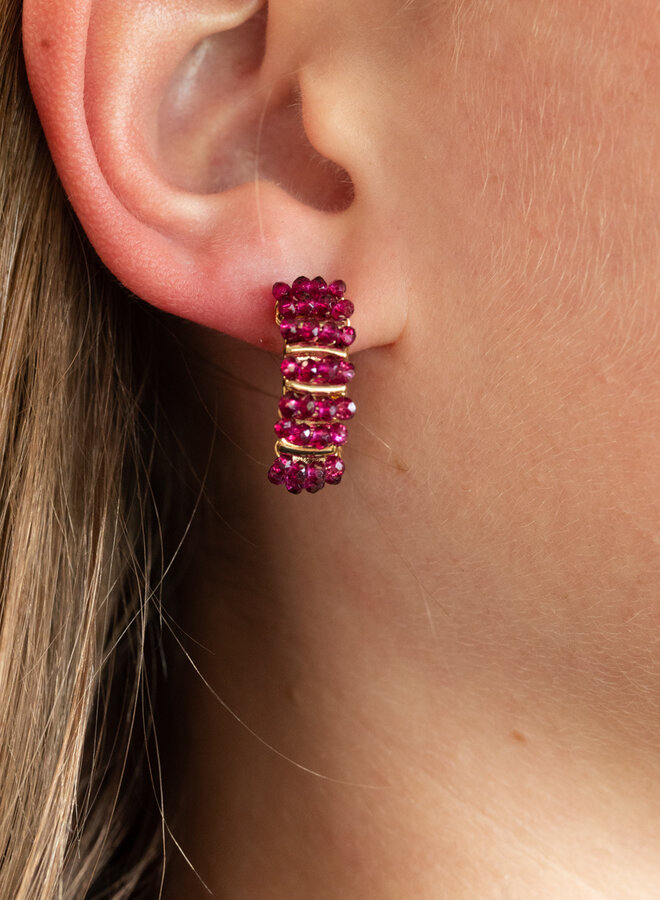 Statement oorbellen Jolanda zwart