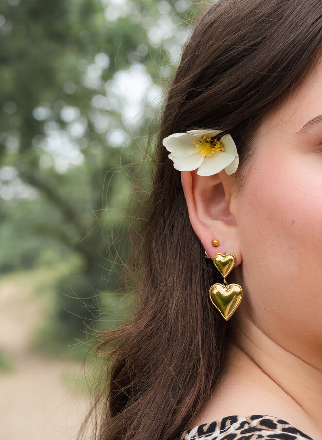 Statement oorbellen good heart