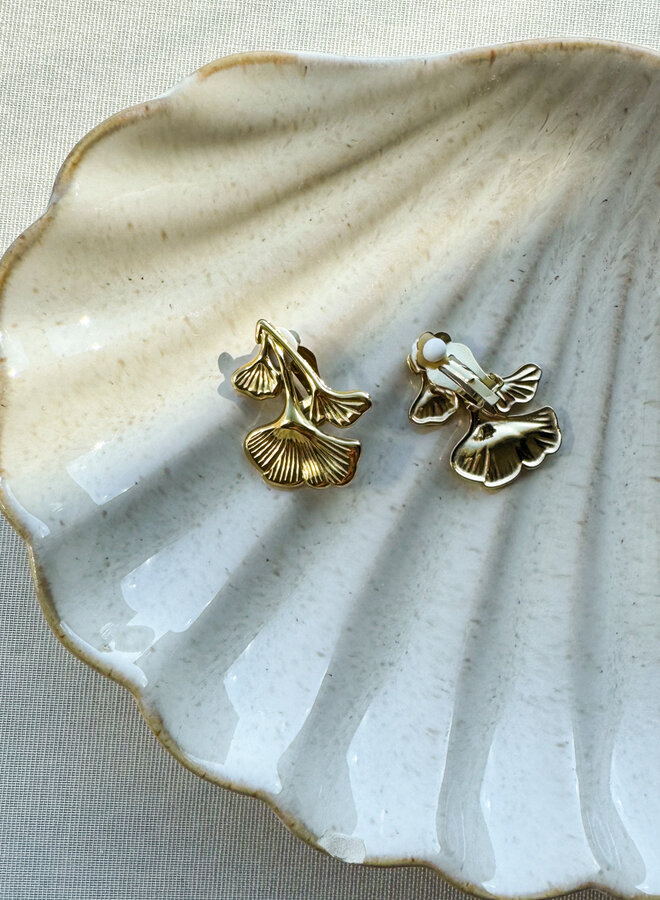 Clip oorbellen hanging flowers