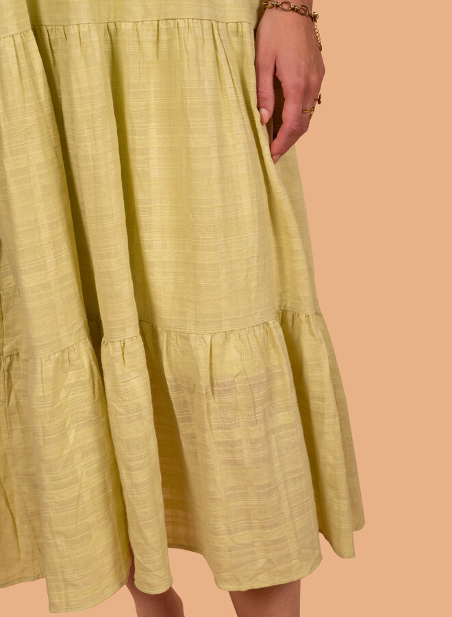 Viscose jurk love the beach lime