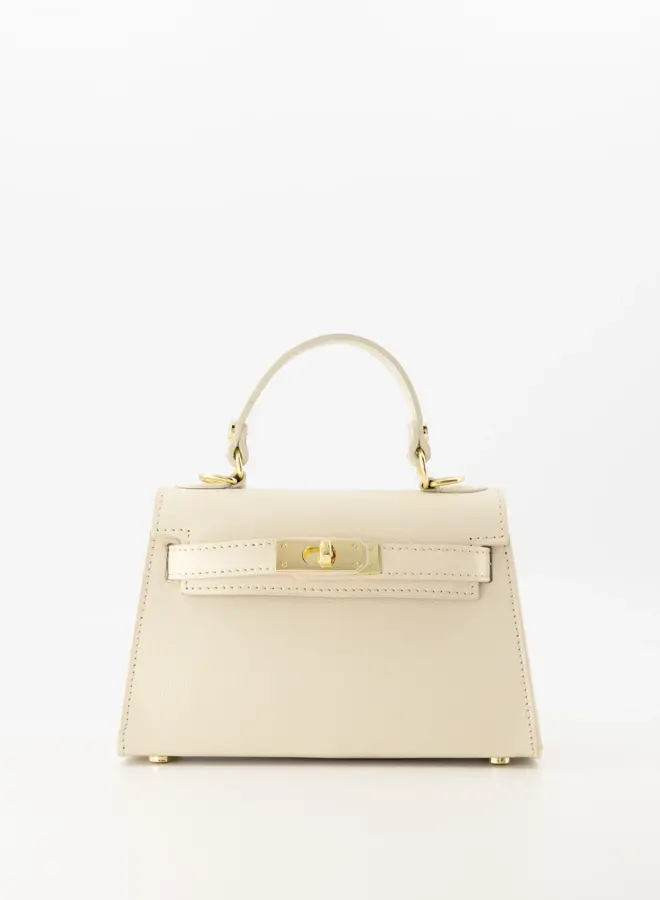 Classy leren tas beige Grace