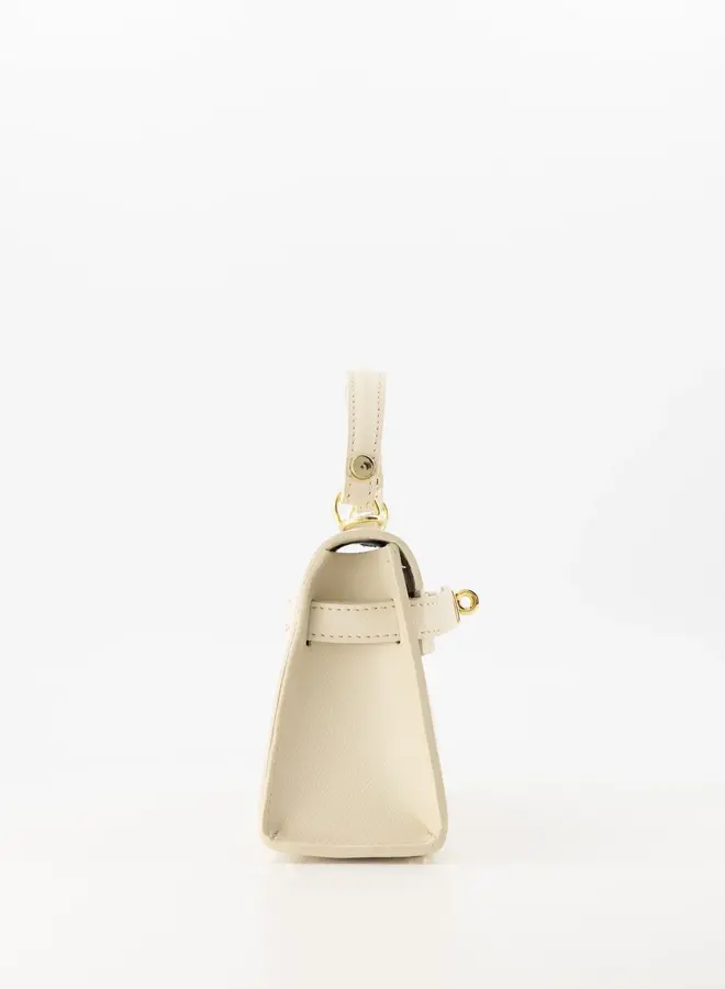 Classy leren tas beige Grace