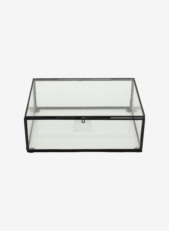 Metalen jewelry box zwart