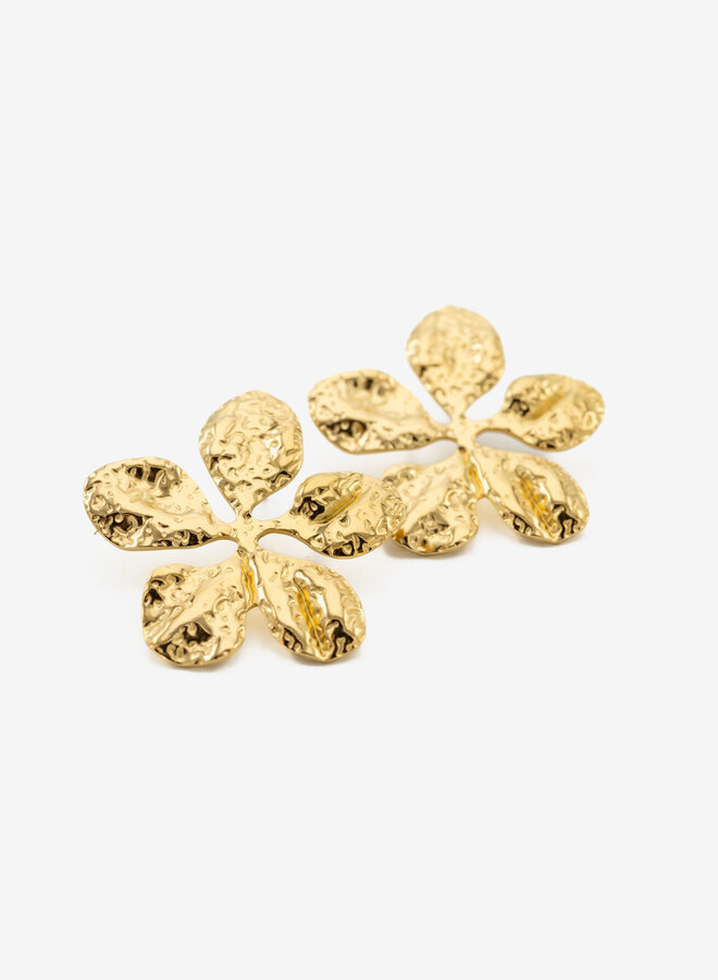 Statement oorbellen big flower