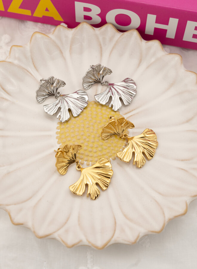 Statement oorbellen big leave