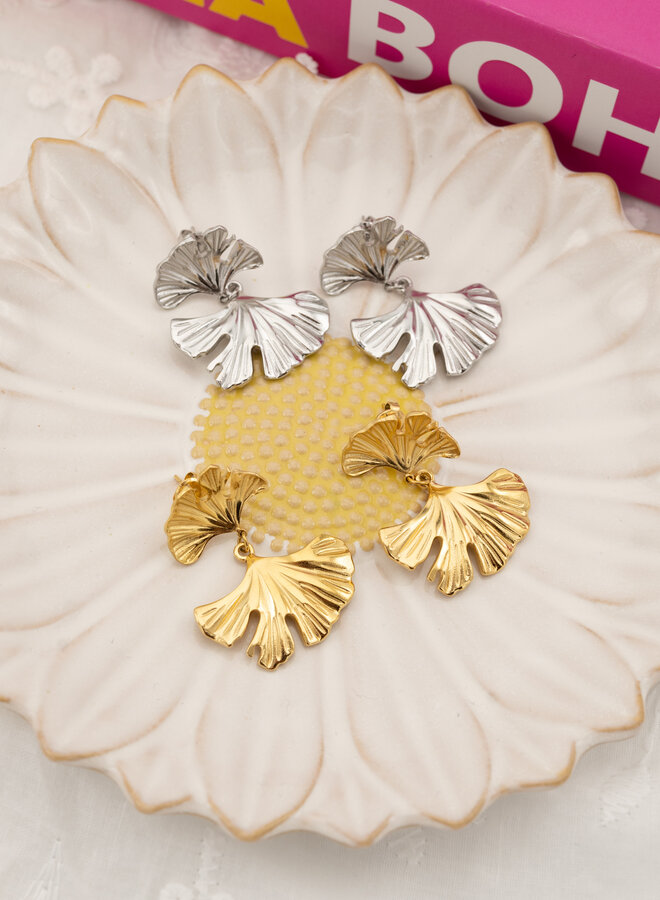 Statement oorbellen big leave