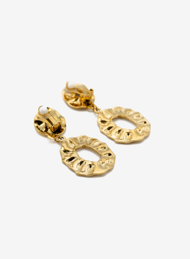 Clip oorbellen open circle