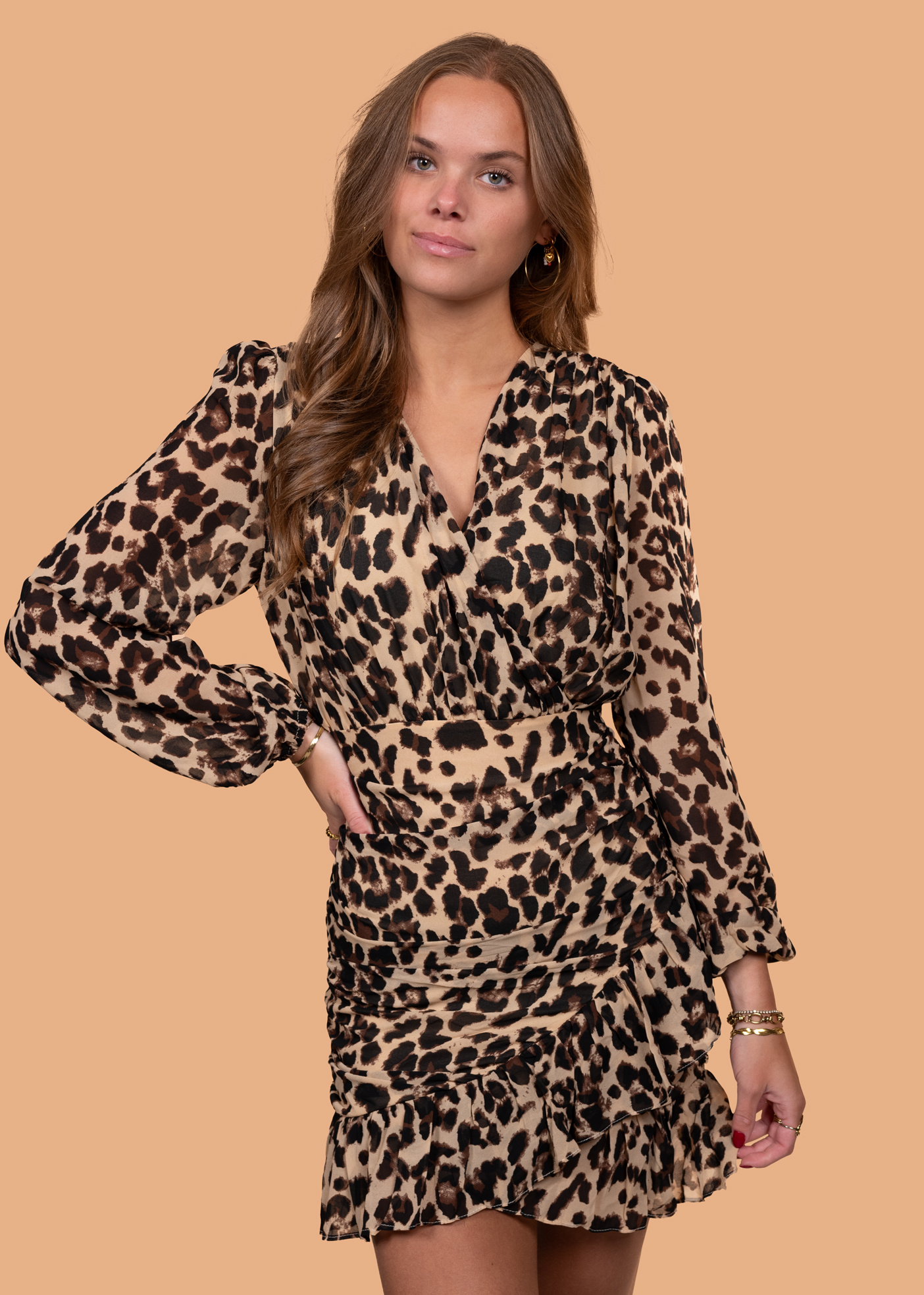 Panterprint Jurk: Trendy Flatterend Mi Vida