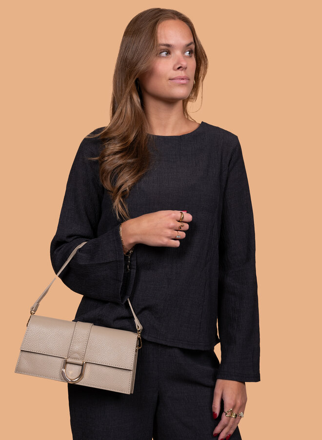 Basic top zwart lange mouwen