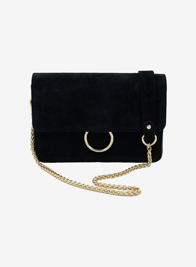 Suède tas zwart Kylie