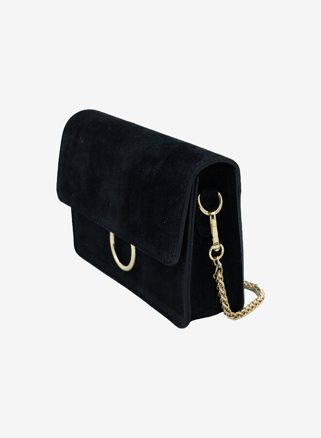 Suède tas zwart Kylie