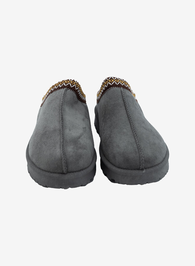 Ugg dupe instapper grijs geborduurd