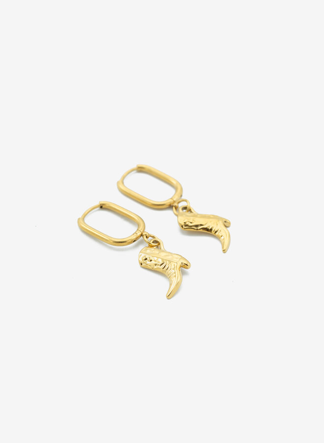 Oorbellen golden cowboy