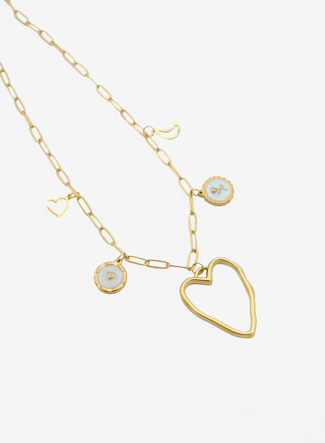 Bedelketting big heart