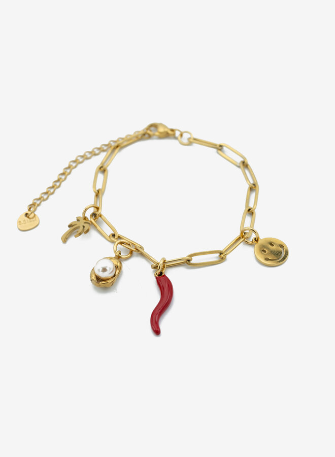 Schakelarmband hot hot chilli