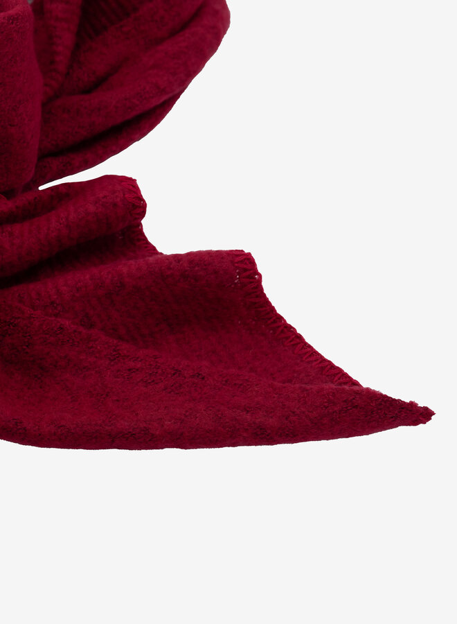 Grove sjaal bordeaux rood