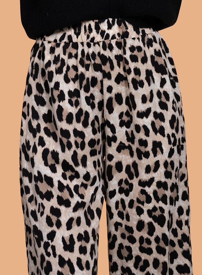 Luipaard print broek