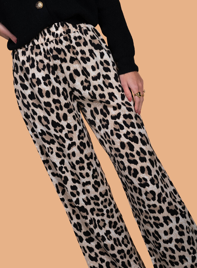 Luipaard print broek