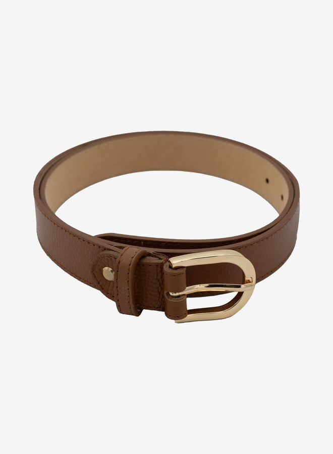 Leren riem cognac Saar
