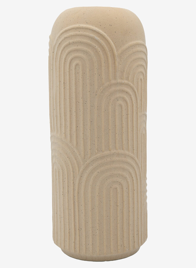 Vaas keramiek  beige 40 cm