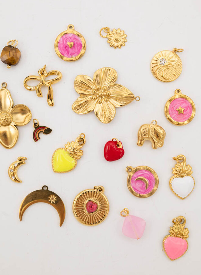 Bedel ster roze goud